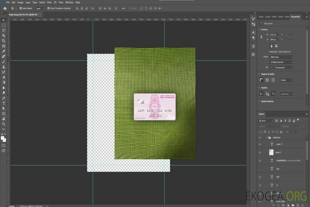 Banque palestinienne de Palestine, carte de débit visa, photolook , avant template Banque palestinienne de Palestine, carte de débit visa, photolook , avant template